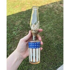 Small Patriotic Oil Lamp